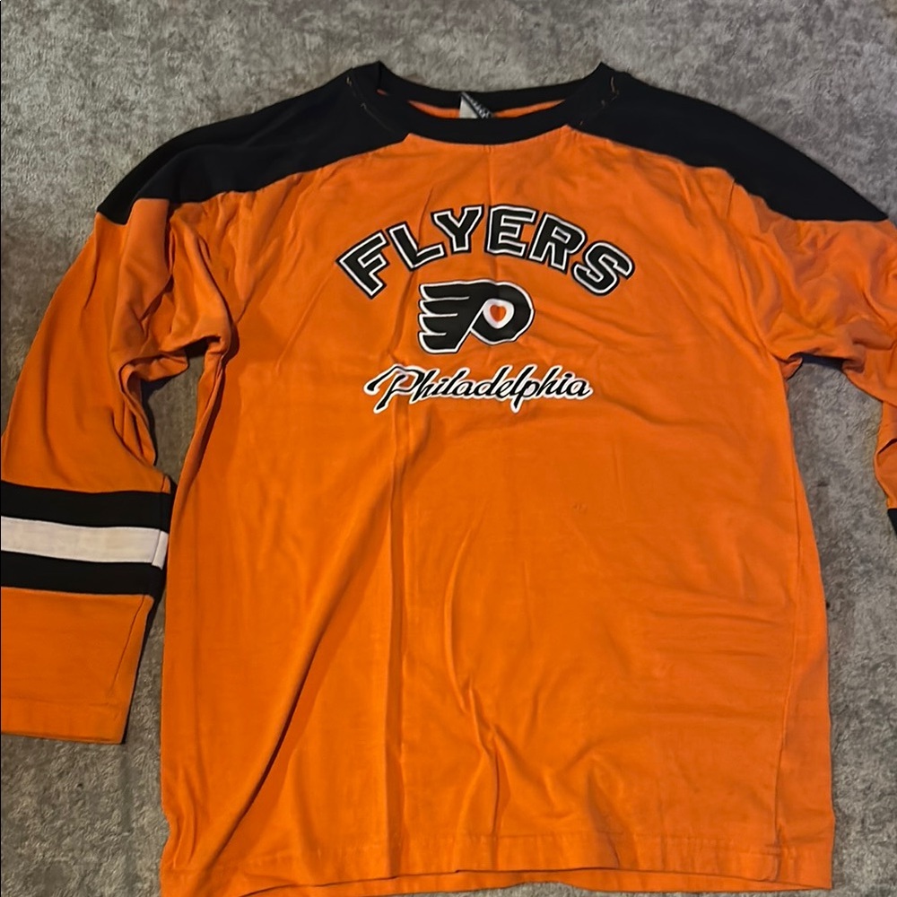 Philadelphia Flyers - NHL My Hockey Apparel Orange and Black Shirt